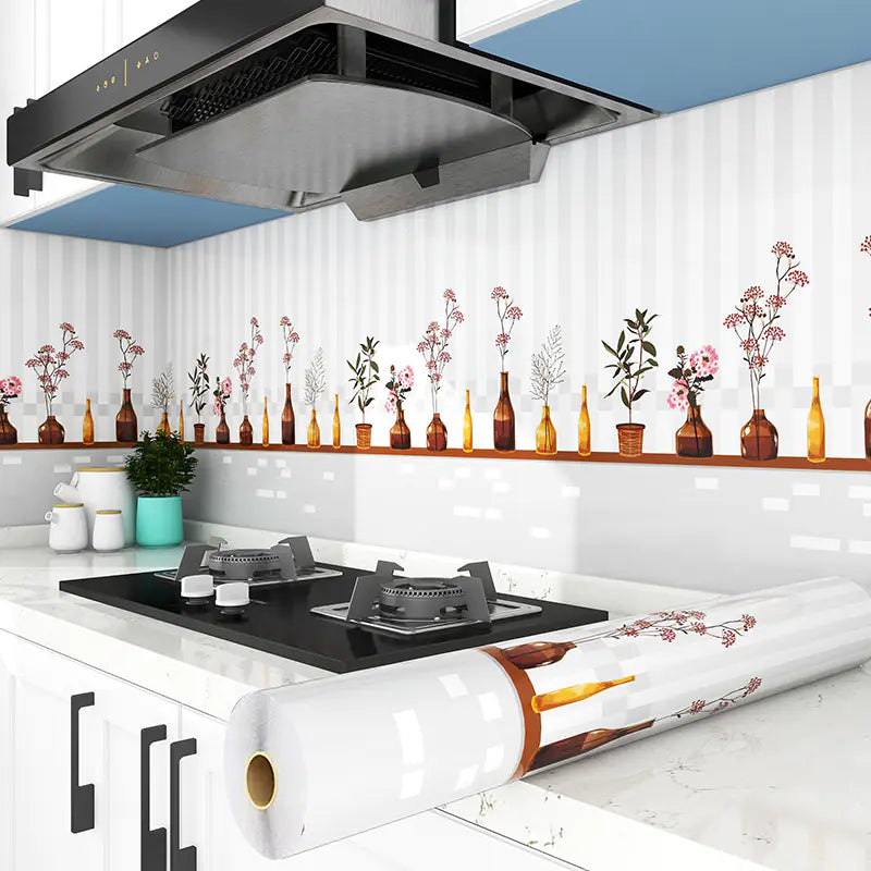 Oil-Resistant Kitchen Wall Stickers for Cabinets
