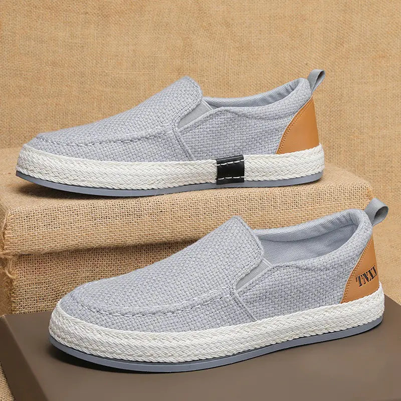 Breathable Men's Canvas Fisherman Shoes - Soft Bottom
