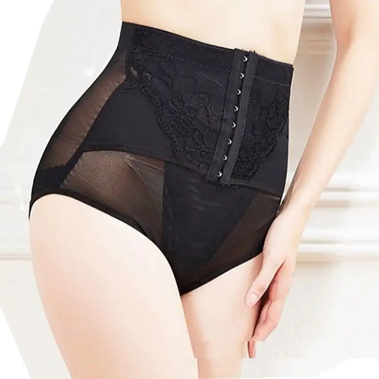 Women's Mid-Waist Mesh Seamless Body Sculpting Panties