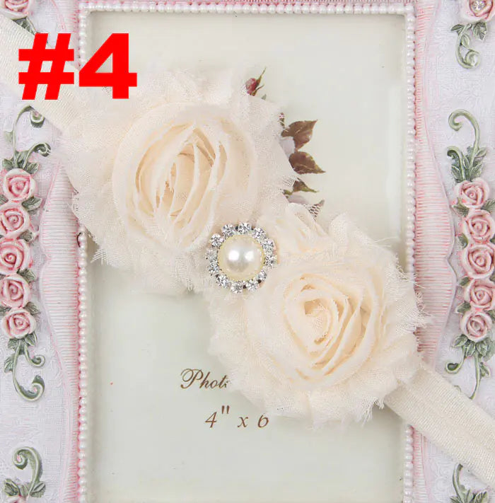 Popular Children's Headband with Pearl and Floral Design