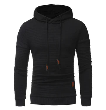 Men's Hooded Casual Pullover Sweatshirt Jacket