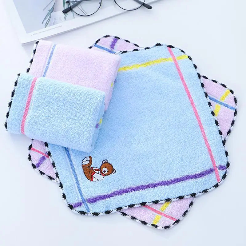 5pcs Pure Cotton Cute Absorbent Face Towels (Small)