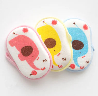 Baby Bath Cotton and Sponge for Newborns