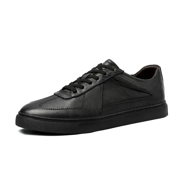 Breathable Black Sneakers for Men's Spring Sports