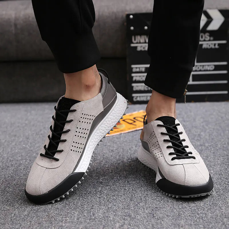 Winter New Men's Casual Sports Shoes - Thick Sole Leather