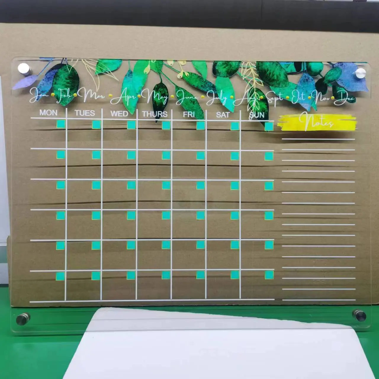 Magnetic Dry Erase Calendar for Refrigerator