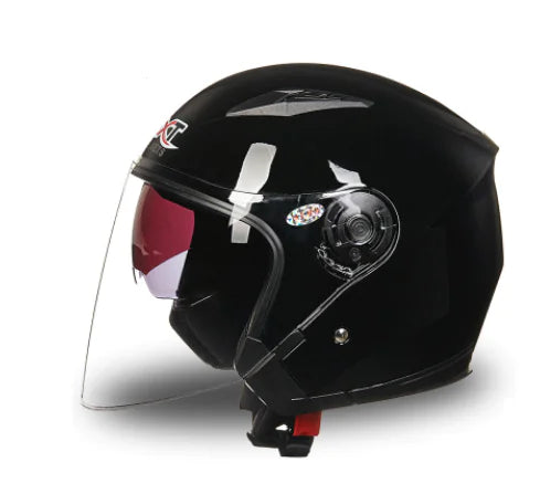 Men's and Women's Motorcycle Half-Face Helmet with UV Protection