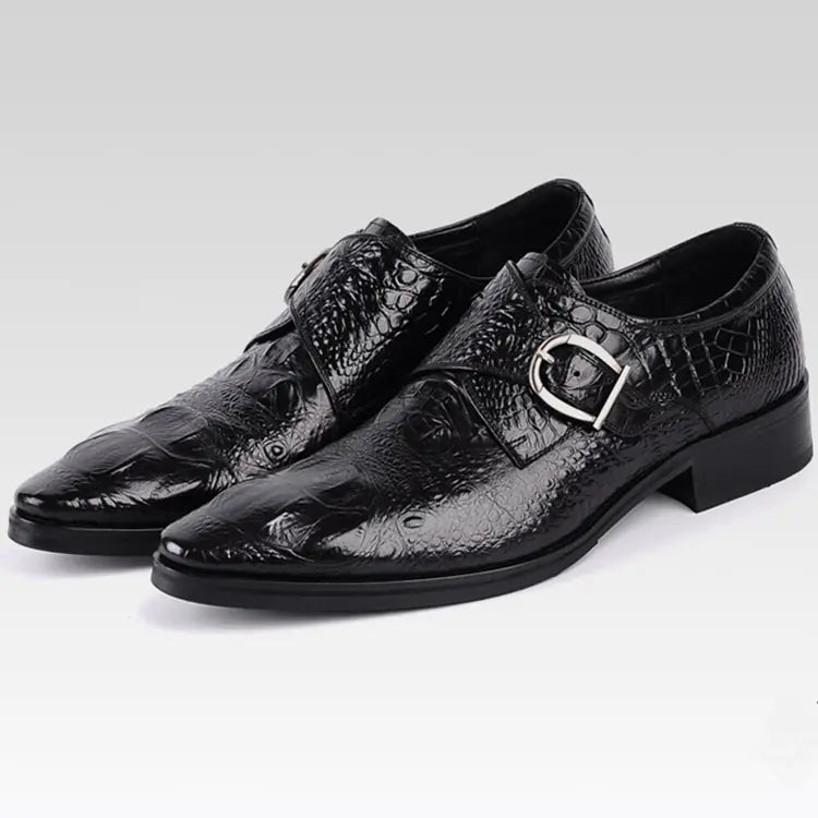 Men's Leather Buckle Shoes