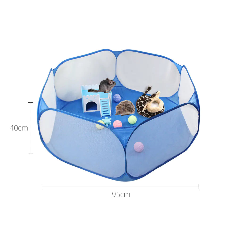 Folding Scratch-Resistant Pet Fence and Kennel Tent