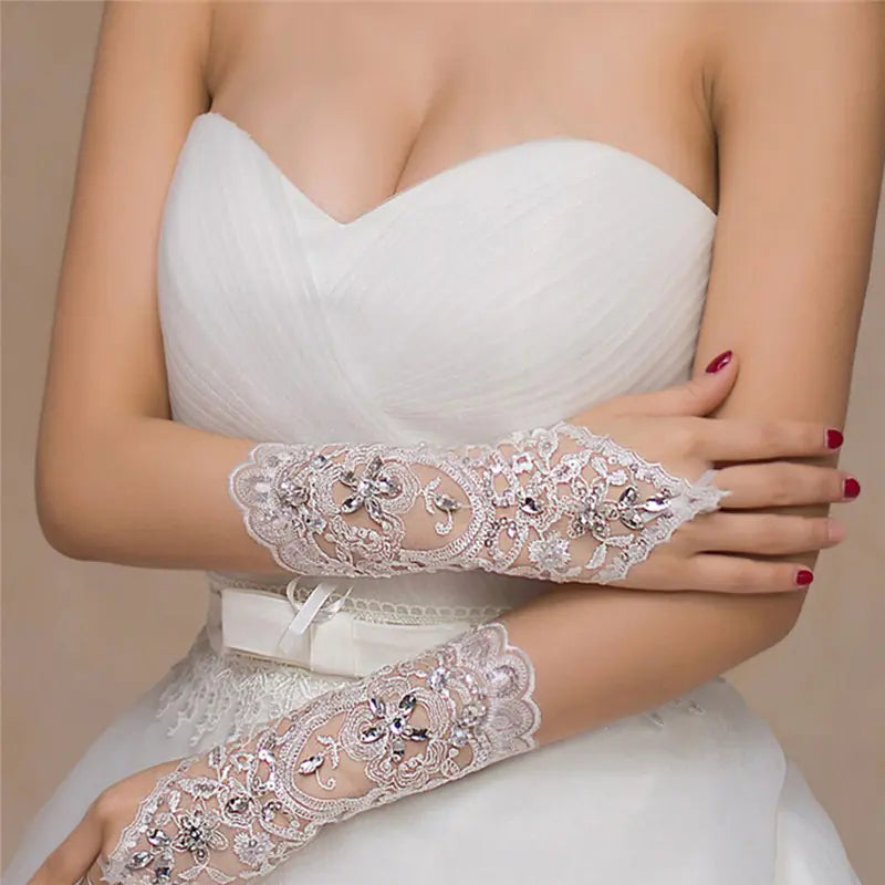 Bride Wedding Dress Gloves - Bridal Accessories