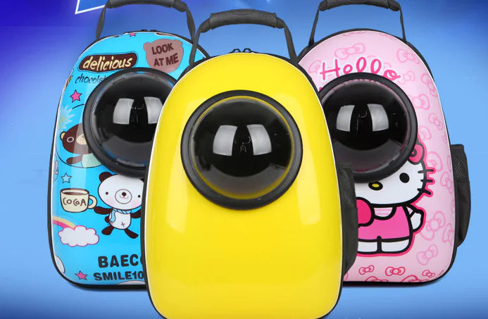 Breathable Pet Space Capsule Backpack for Cats and Dogs