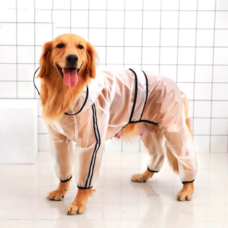 Waterproof Raincoat for Large Dogs