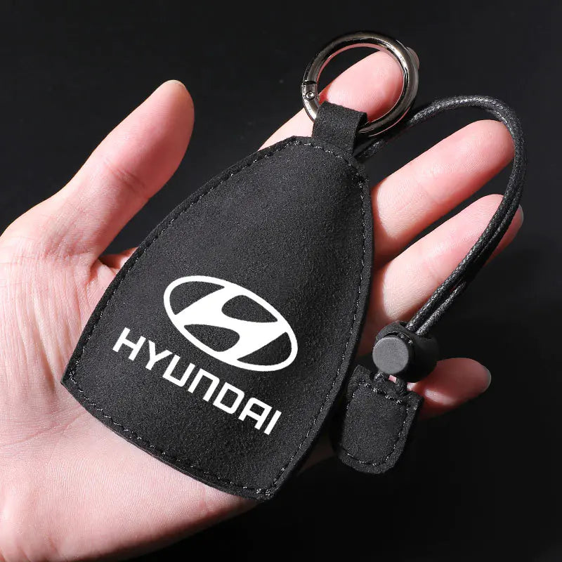 Factory Direct Faux Suede Car Key Case with Custom Logo