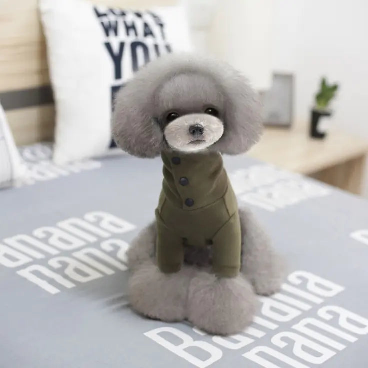 Autumn Winter Dog Clothes for Small Breeds (Warm & Casual)
