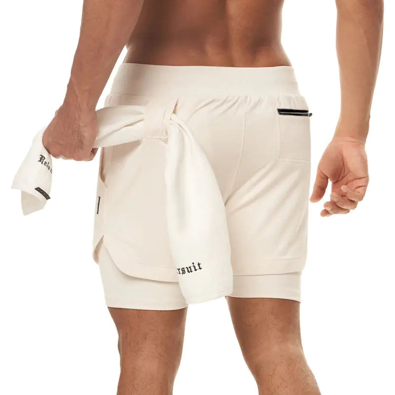 Men's Outdoor Training Shorts with Pockets (Loose Fit)