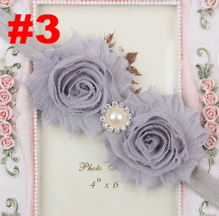 Popular Children's Headband with Pearl and Floral Design