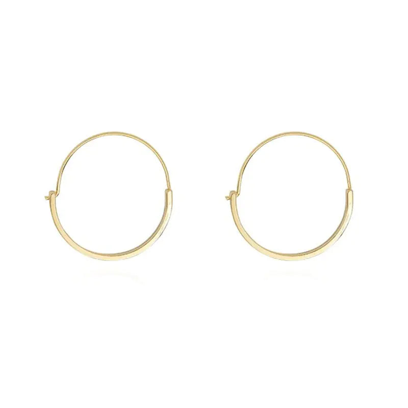 Trendy Round Hoop Earrings for Women - Fashionable Design