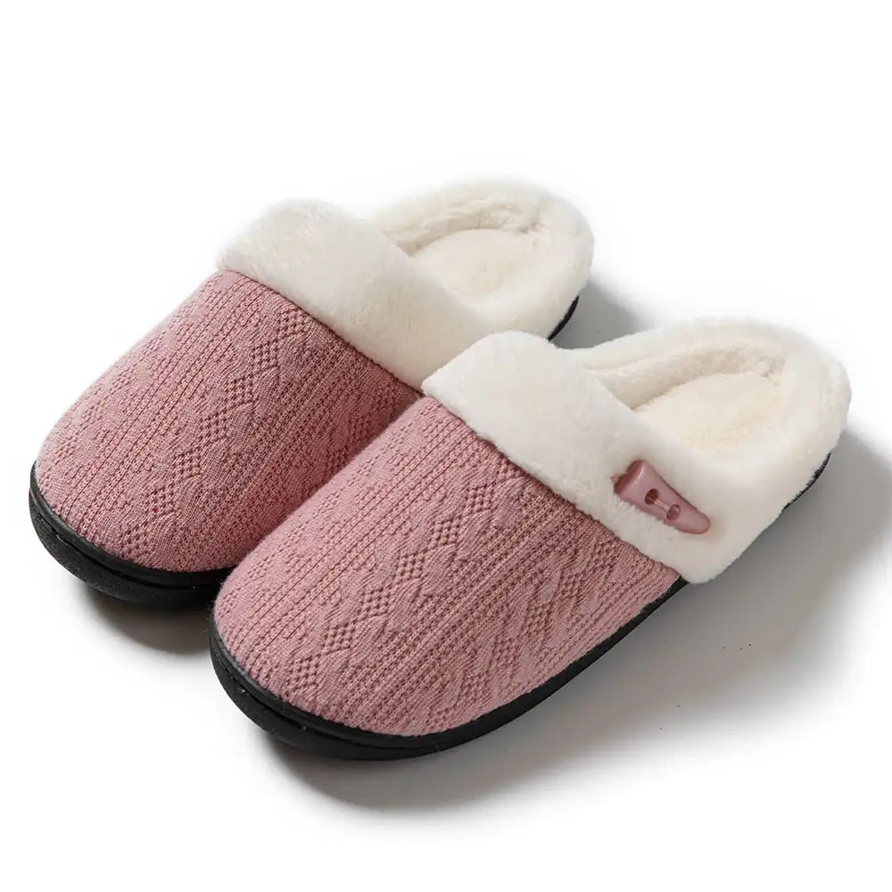 Winter Cotton Baotou Slippers for Home - Soft & Non-Slip