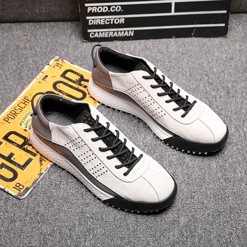 Winter New Men's Casual Sports Shoes - Thick Sole Leather