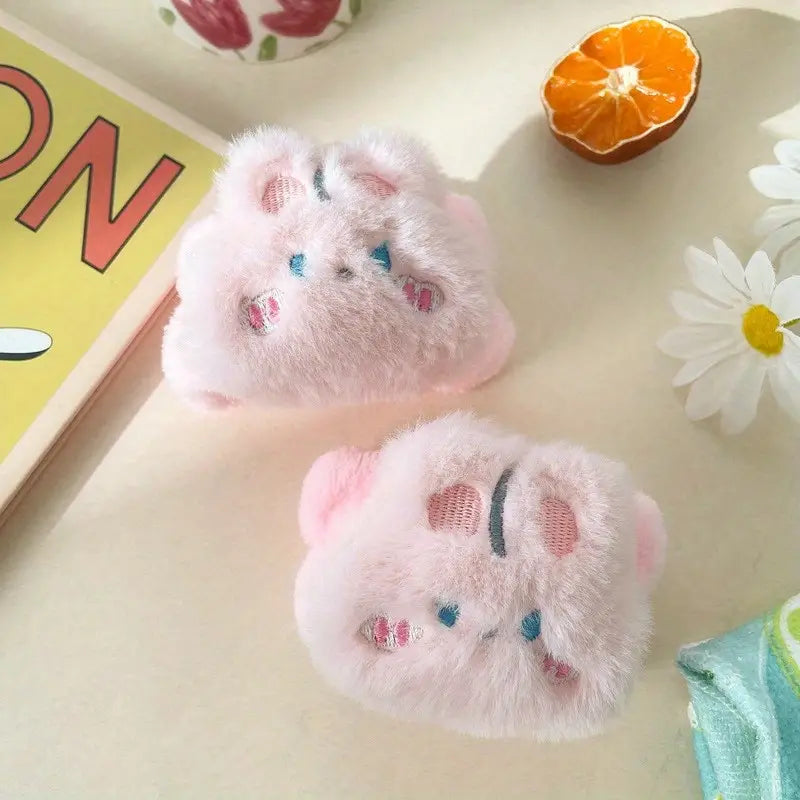 2pcs Cute Bunny Wrist Washbands for Makeup & Spa