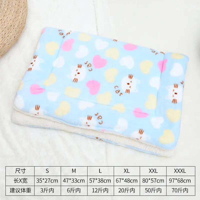 Universal Pet Bed Mat for Cats and Dogs - Thick Blanket
