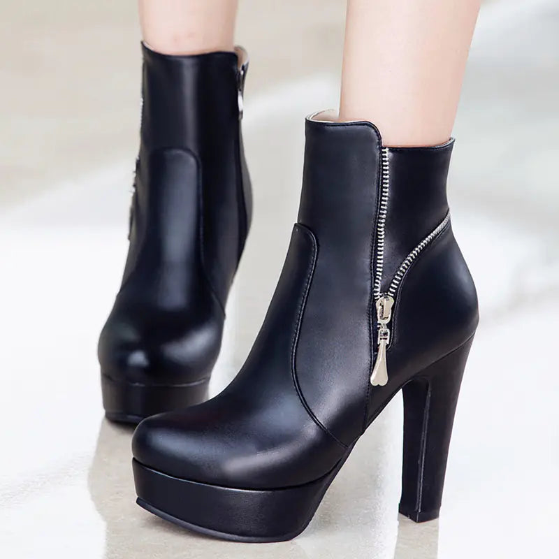 Women's Chunky Heel Ankle Boots
