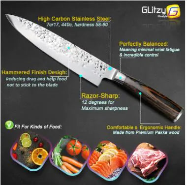 8-Inch Japanese Chef Knife for Sushi Cooking