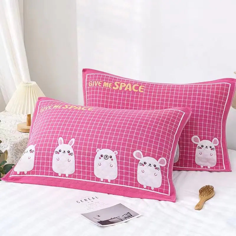 Luxury Three-Layer Gauze Pillow Cover for Adults