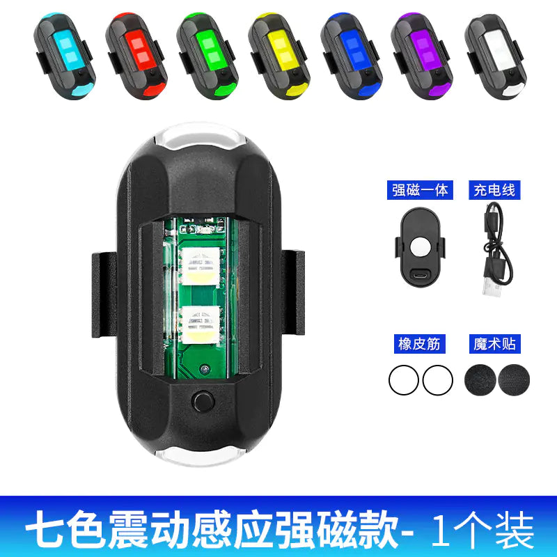 Wireless LED Flashing Light for Motorcycles and Bikes