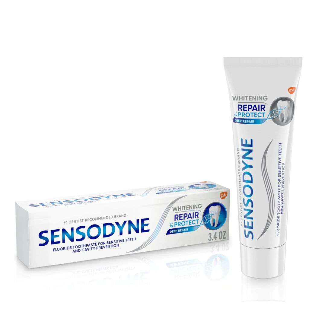 Sensodyne Repair and Protect Whitening Toothpaste for Sensitive Teeth 3.4 Ounce Tube