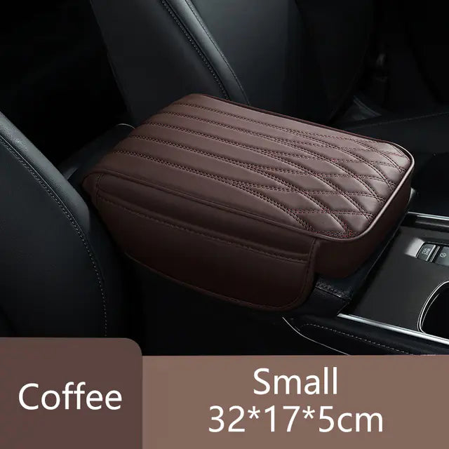 Universal Leather Memory Foam Car Armrest Cushion Support