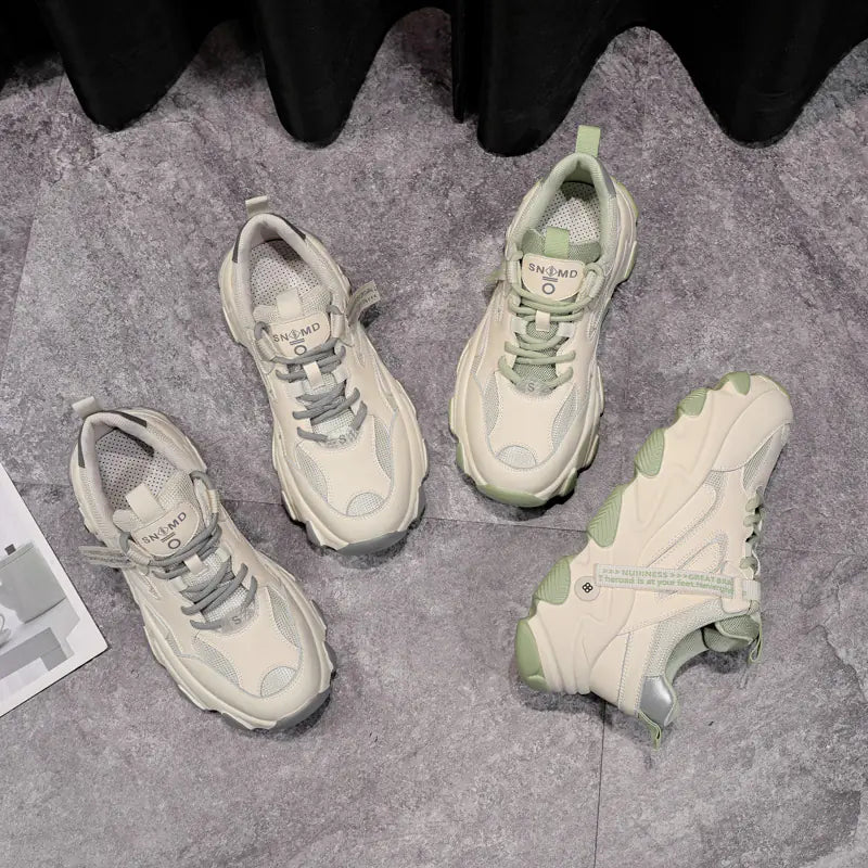 Women's Dad Sneakers - Trendy Casual Sport Shoes