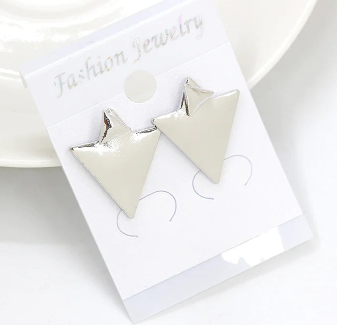 Geometric Triangle Stud Earrings and Accessories