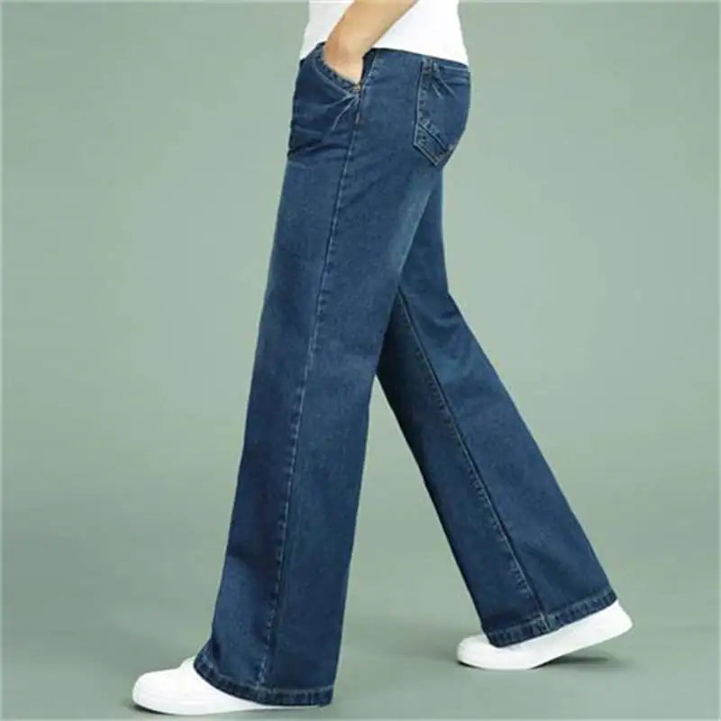 Men's Wide-leg Flared Straight-leg Jeans