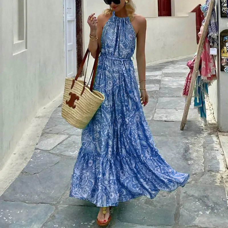 Mid-Length Women's Sleeveless Fashion Dress