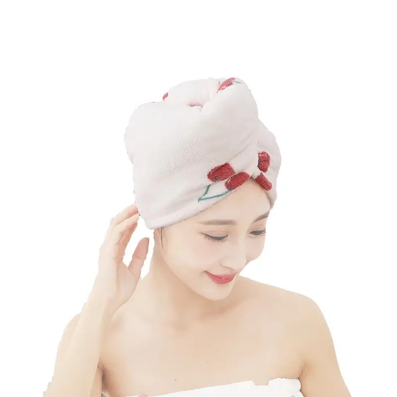 Microfiber Hair Dryer Cap - Highly Absorbent Towel