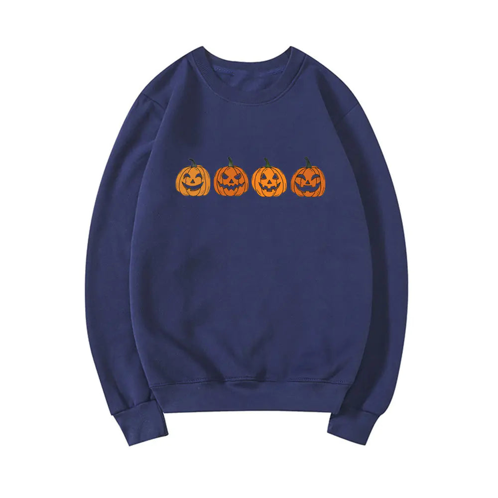 Halloween Evil Pumpkin Head Funny Printed Hoodie