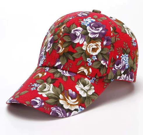 Floral Baseball Hat for Women's Casual Fashion