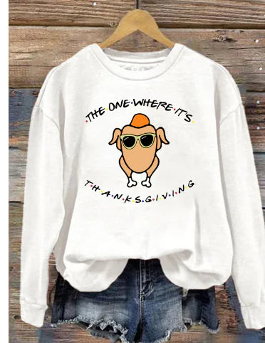 Thanksgiving Sweatshirt Inspired by Friends Turkey Episode