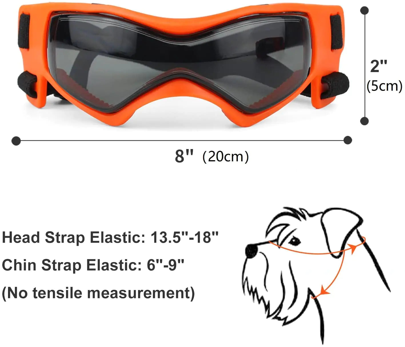 UV Resistant Soft Frame Dog Goggles and Sunglasses