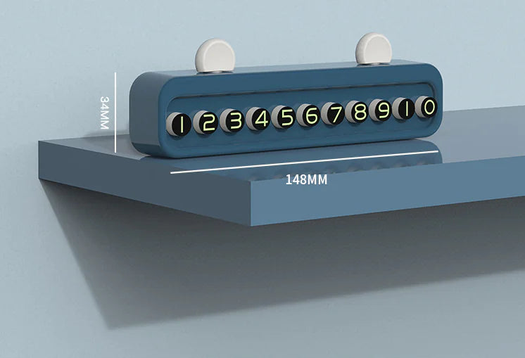 Car Parking Phone Number Sign for Vehicle Relocation