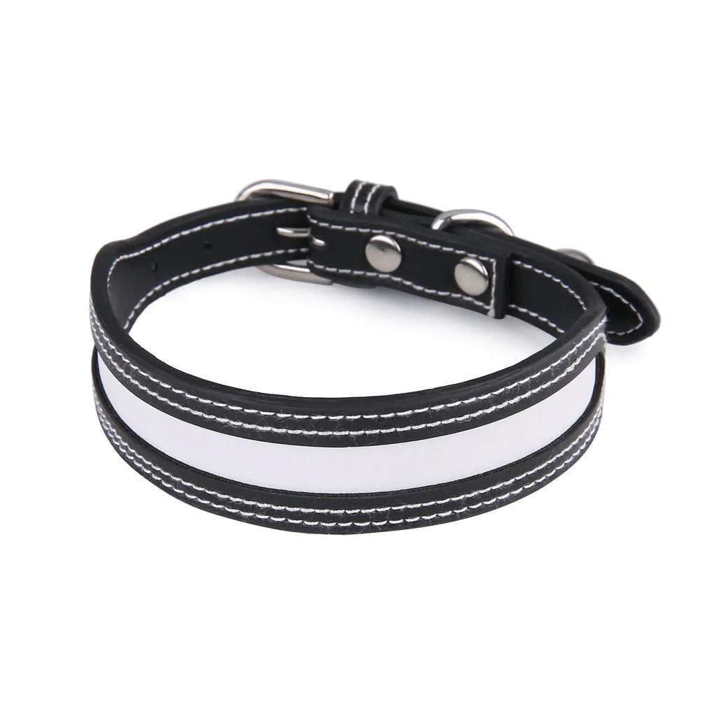Reflective Outdoor Pet Collar with Bell for Cats & Dogs