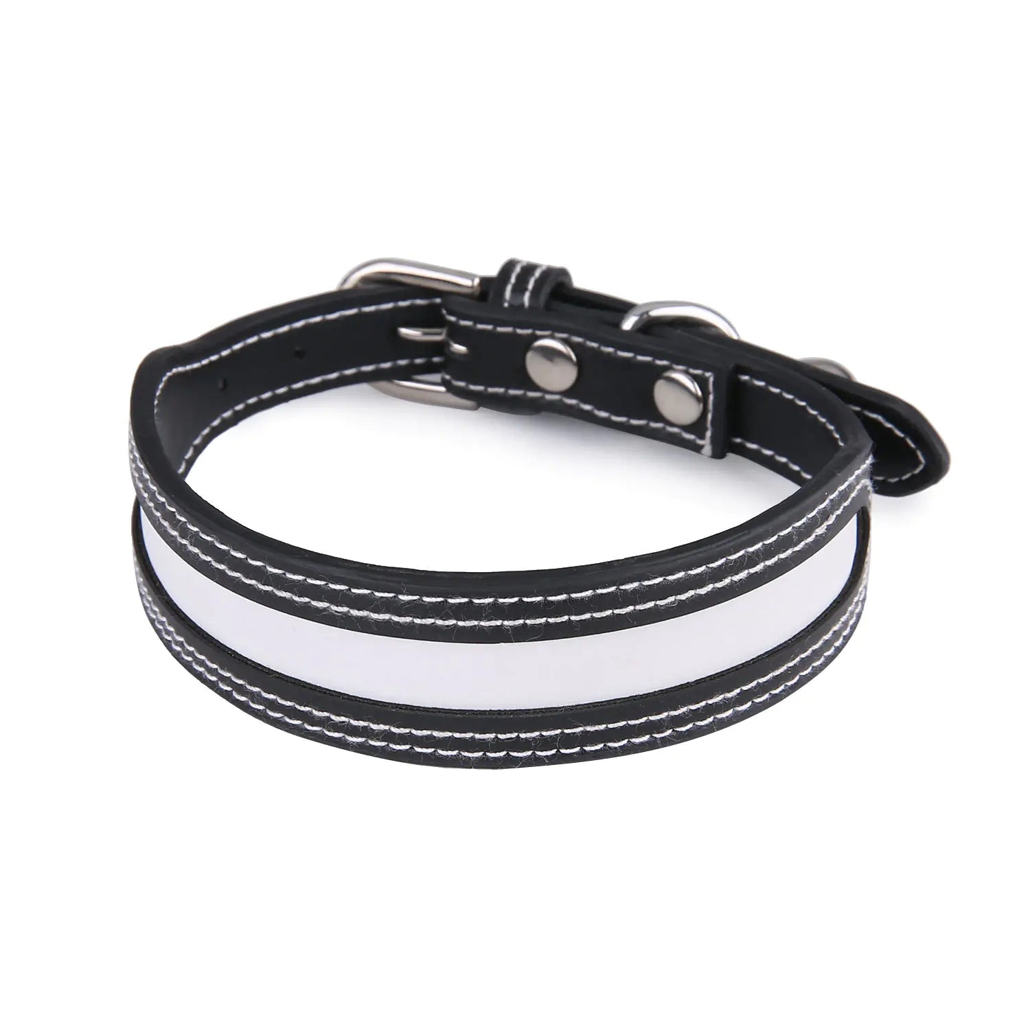 Reflective Outdoor Pet Collar with Bell for Cats & Dogs
