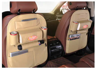 Car Seat Storage Bag with Hanging Organizer Pocket