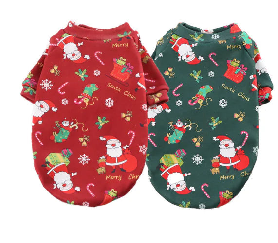 Warm and Festive Flannel Pet Clothes