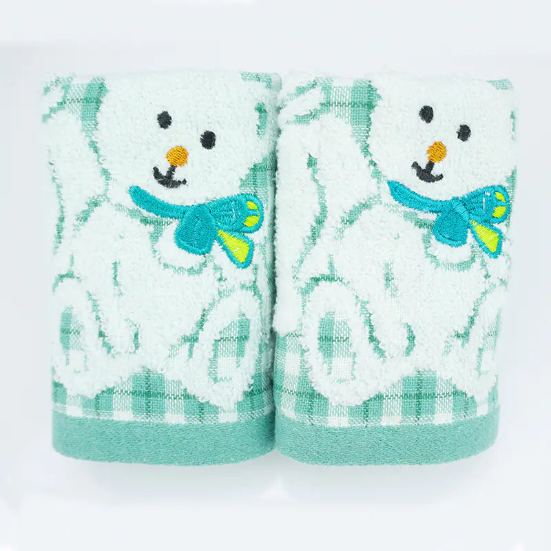 Cute Double Layer Soft Cotton Facecloth for Kids