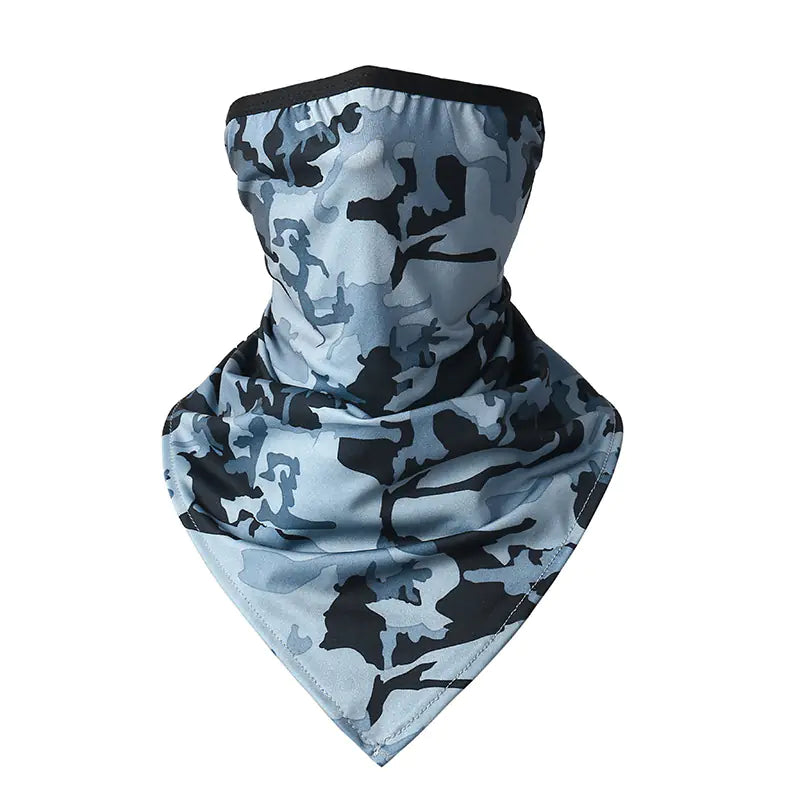 Summer Ice Silk Triangular Scarf Mask for Outdoor Cycling