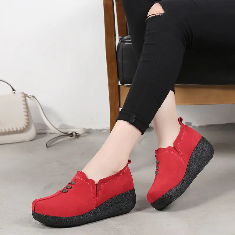 New Women's Thick Sole Platform Rocking Shoes
