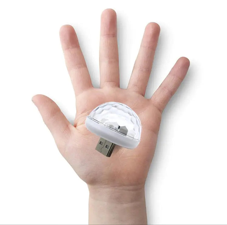 Car USB LED Rhythm Light with Voice Control