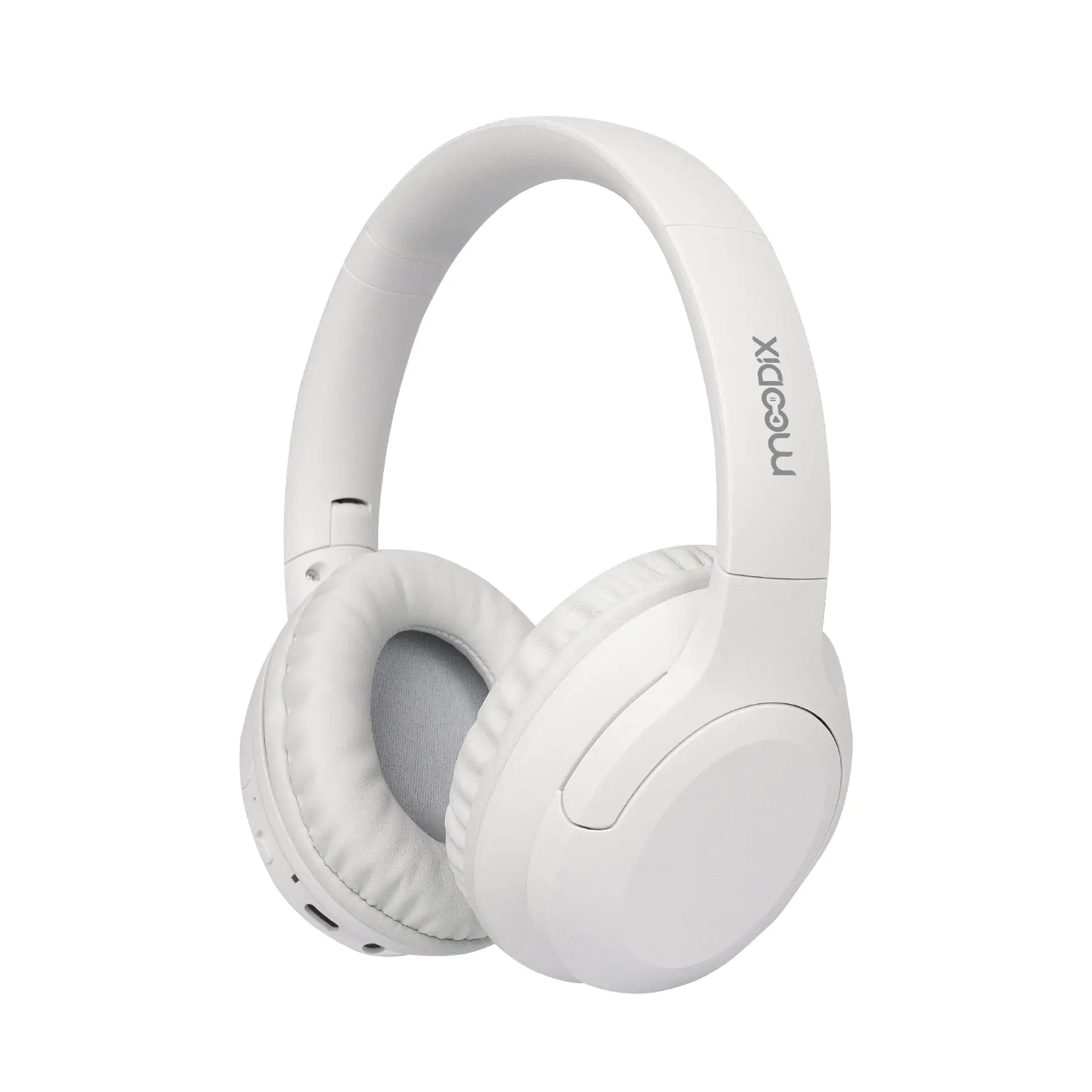 Moodix Bluetooth On-Ear Headphones, White
